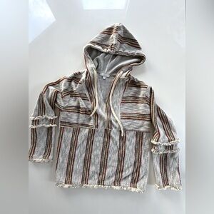 Anthropologie Current Apre Surf Beach Hoodie Pullover SZ S